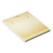 Goldish Elegant Teacher Notepad ノートパッド (アングル)