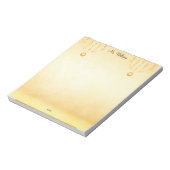Goldish Elegant Teacher Notepad ノートパッド (回転)
