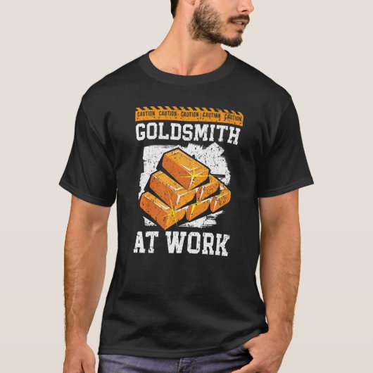 Goldsmith At Work Goldsmithing Jewelry Making Jewe Tシャツ (正面)