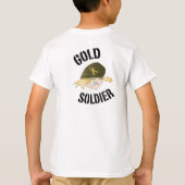 GoldSoldierはTシャツをからかいます Tシャツ (裏面)
