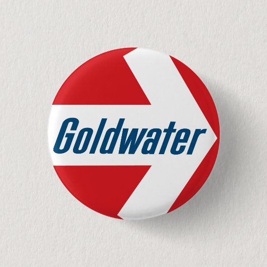 Goldwater 1964キャンペーンボタン 缶バッジ (正面)