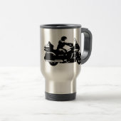 goldwingバイクもしくは自転車に乗る人のオートバイのmoto トラベルマグ (正面右)