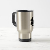 goldwingバイクもしくは自転車に乗る人のオートバイのmoto トラベルマグ (正面左)