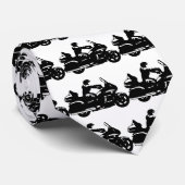 goldwingバイクもしくは自転車に乗る人のオートバイのmoto ネクタイ (ロール)