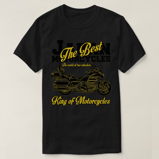 GOLDWINGS King of Motorcycles Tシャツ (デザイン正面)