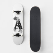 Golem – ロゴとスカルのガーゴイル スケートボード (正面)