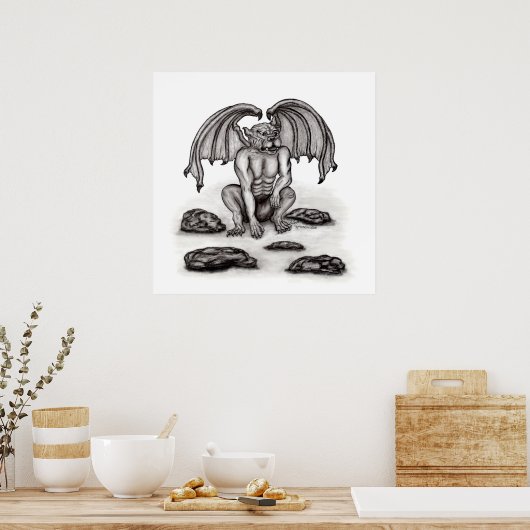 Golem Gargoyle ポスター (キッチン)