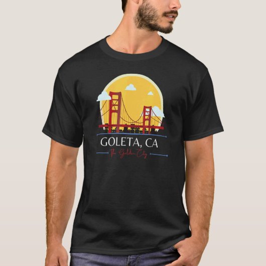 Goleta CA Golden Gate Bridge Bad Geography Stupid  Tシャツ (正面)