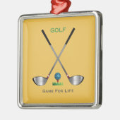 GOLF – ライフゲーム メタルオーナメント (左)