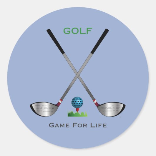 GOLF – ライフゲーム ラウンドシール (正面)