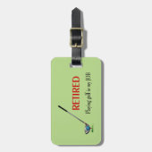 GOLF - 退職した, 遊s Golf is a JOB ラゲッジタグ (正面縦)