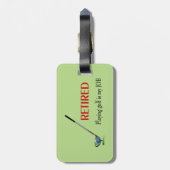 GOLF - 退職した, 遊s Golf is a JOB ラゲッジタグ (裏面縦)