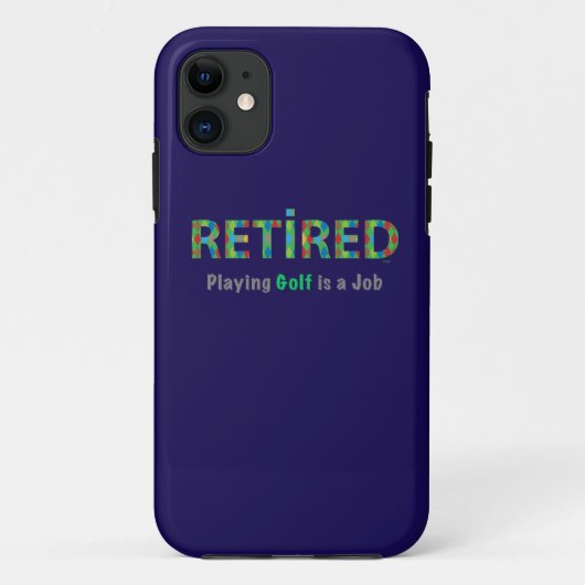 GOLF - 退職した, 遊s Golf is a JOB Case-Mate iPhoneケース (裏面)