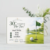 Golf 30th Birthday Party  招待状 (スタンド正面)