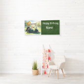 Golf 70th Birthday Banner with Golf Cart,  横断幕 (インサイチュ)