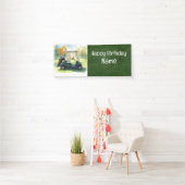 Golf 70th Birthday Banner with Golf Cart,  横断幕 (インサイチュ)