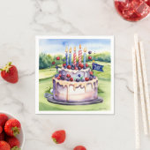 Golf 70th Birthday for golfer  スタンダードカクテルナプキン (インサイチュ)