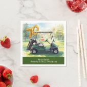 Golf 70th birthday Par Tee Golfer party スタンダードカクテルナプキン (インサイチュ)