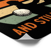Golf 70th Birthday Party Seven-tee And Still On Pa ポスター (角)
