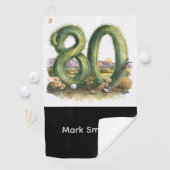 Golf 80th Birthday at Arizona ゴルフタオル (インサイチュ)