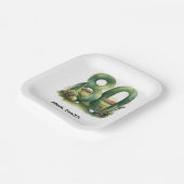 Golf 80th Birthday with golf ball Arizona golfer ペーパープレート (傾斜あり)