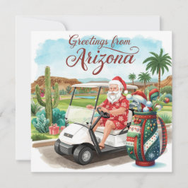 Golf Arizona  Christmas Greeting  シーズンカード