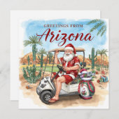 Golf Arizona  Christmas Greeting  シーズンカード (正面/裏面)