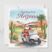 Golf Arizona  Christmas Greeting  シーズンカード (正面)