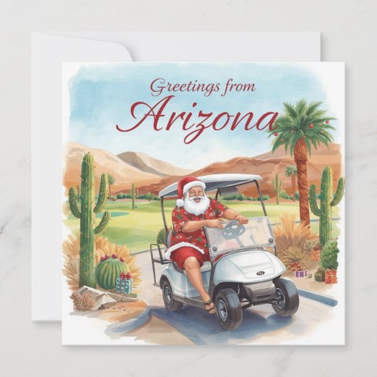 Golf Arizona  Christmas Greeting  シーズンカード (正面)