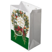 Golf Arizona Christmas Wreath for Golfer ミディアムペーパーバッグ (正面アングル)