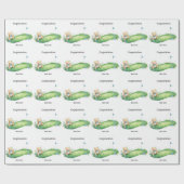 Golf baby Congratulation  ラッピングペーパー (フラット)