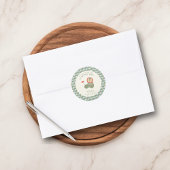 Golf Baby Shower A Little Putter Preppy Argyle   ラウンドシール