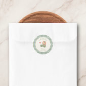 Golf Baby Shower A Little Putter Preppy Argyle   ラウンドシール