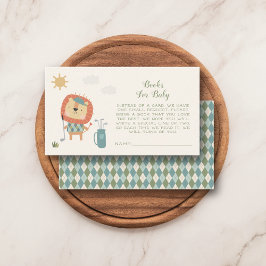 Golf Baby Shower Books for Baby Little Putter エンクロージャーカード