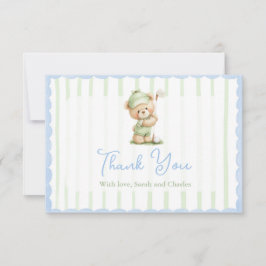 Golf  Baby Shower Thank You Card サンキューカード