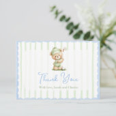 Golf  Baby Shower Thank You Card サンキューカード (スタンド正面)