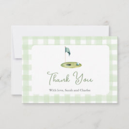Golf  Baby Shower Thank You Card サンキューカード
