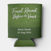 Golf Bachelor Par-Tee Golf Theme Invite | Tee Time 缶クーラー (正面)