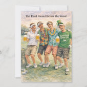 Golf Bachelor Party Celebration 招待状 (正面)