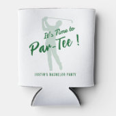 Golf Bachelor Party It's Time to Par-Tee 缶クーラー (正面)