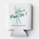 Golf Bachelor Party It's Time to Par-Tee 缶クーラー (裏面)