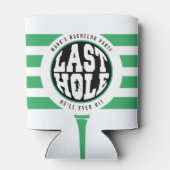 Golf Bachelor Party Last Hole He'll Ever Hit White 缶クーラー (裏面)