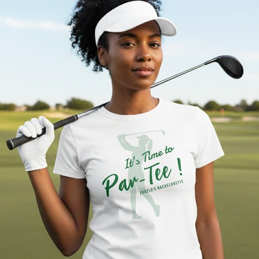 Golf Bachelorette Party It's Time to Par-Tee Tシャツ