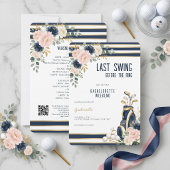 Golf Bachelorette Weekend Invitation & Itinerary 招待状