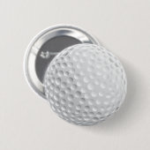 golf_Ball2ホワイトゴルフボールスポーツグラフィックベクトル 缶バッジ (正面&裏面)