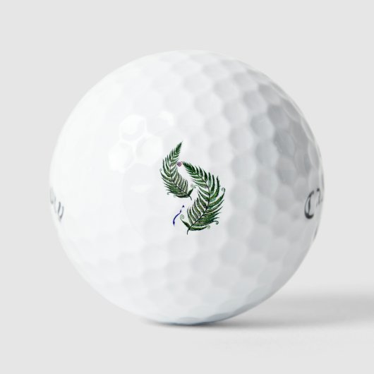 Golf Ball Callaway Supersoft with Aotearoa Fern ゴルフボール (正面)
