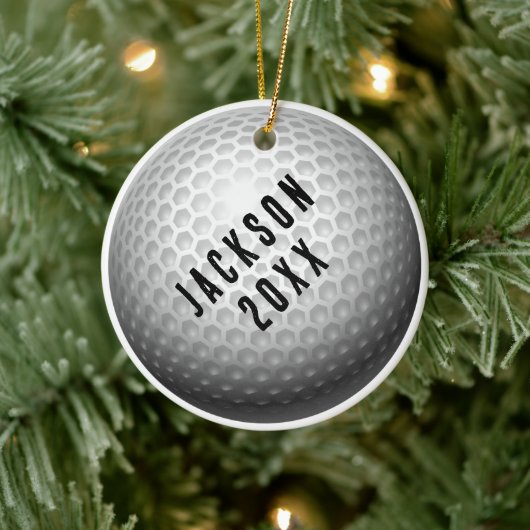 Golf Ball Christmas セラミックオーナメント (ツリー)