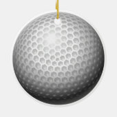 Golf Ball Christmas セラミックオーナメント (裏面)