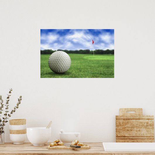 Golf Ball Course Poster ポスター (キッチン)