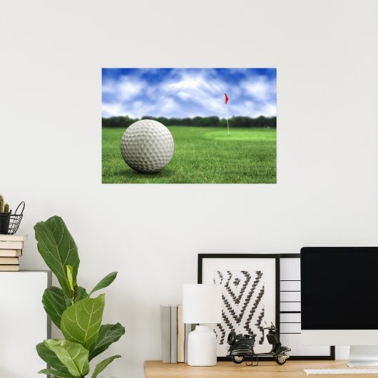 Golf Ball Course Poster ポスター (ホームオフィス)